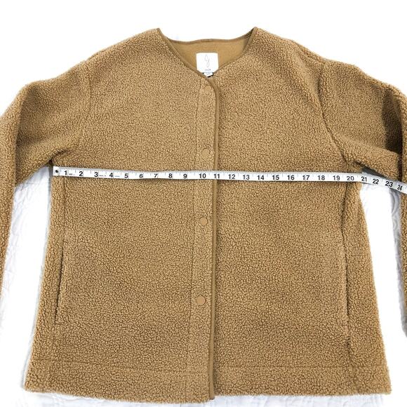Joie Sherpa Teddy Oversized Cardigan Snap Jacket - Picture 7 of 9